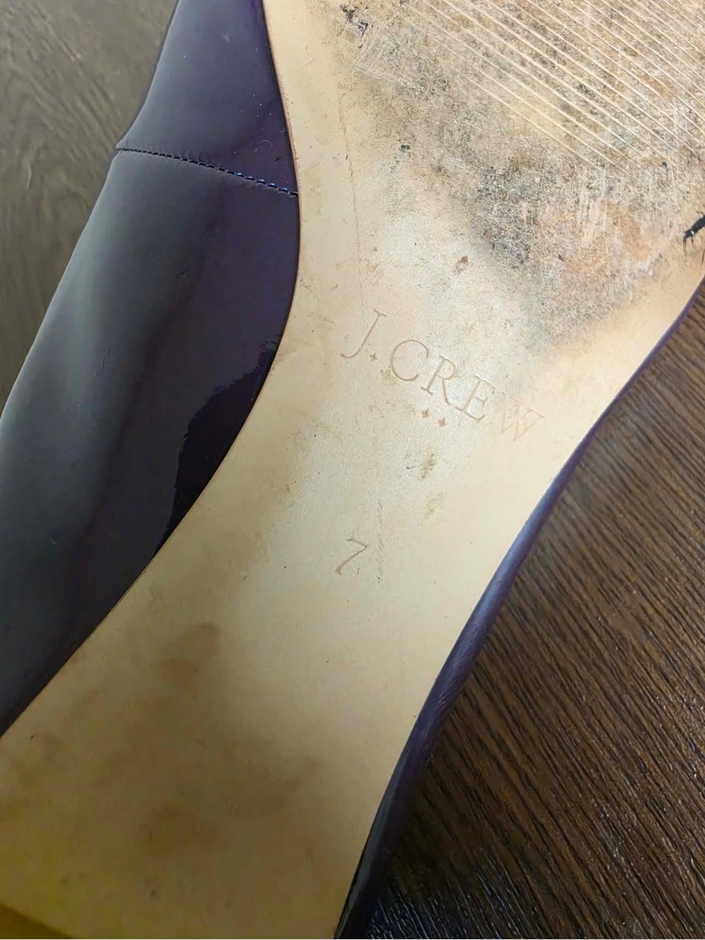 J.Crew Purple Patent Ballet Flats - Women's Comfort Flats 7 - Picture 6 of 9